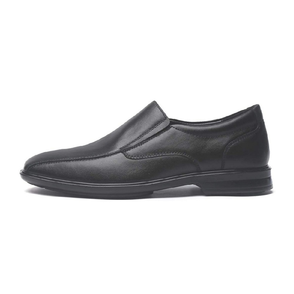 Men‘s Classic Geniune Leather Oxford Dress Shoes Black - Picture 3 of 6